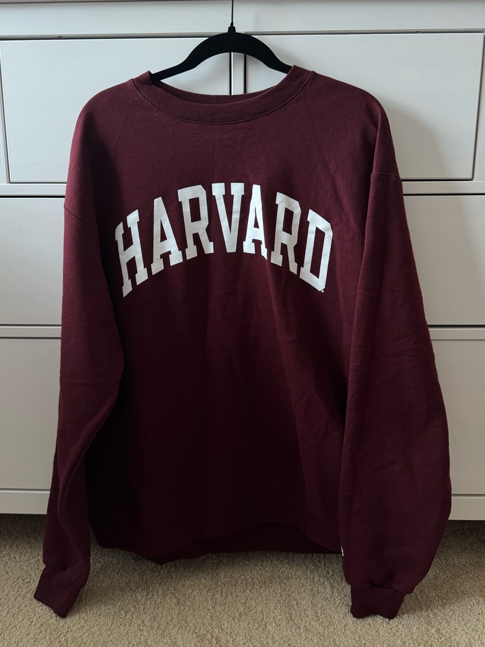 Crimson Champion Harvard Crewneck XL